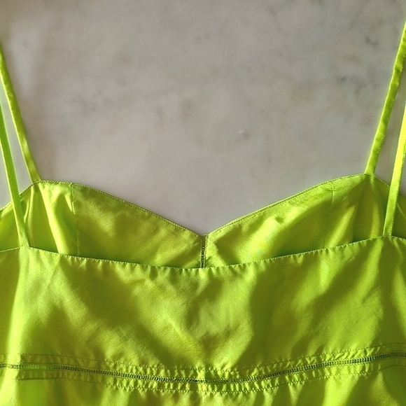 DRIES VAN NOTEN Silk Camisole, Size 8, Neon Green, NWT - Picture 15 of 16